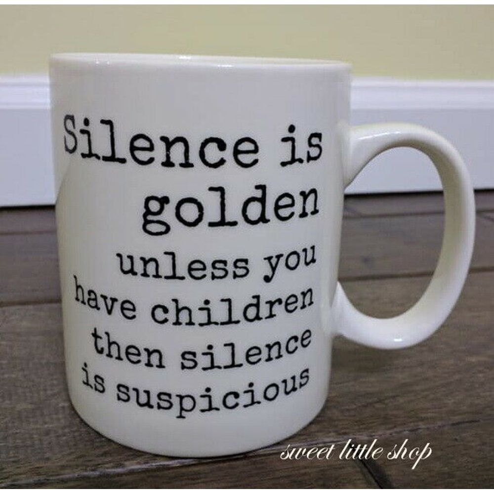 GRAHAM DUNN Silence Children Suspicious Coffee Mug